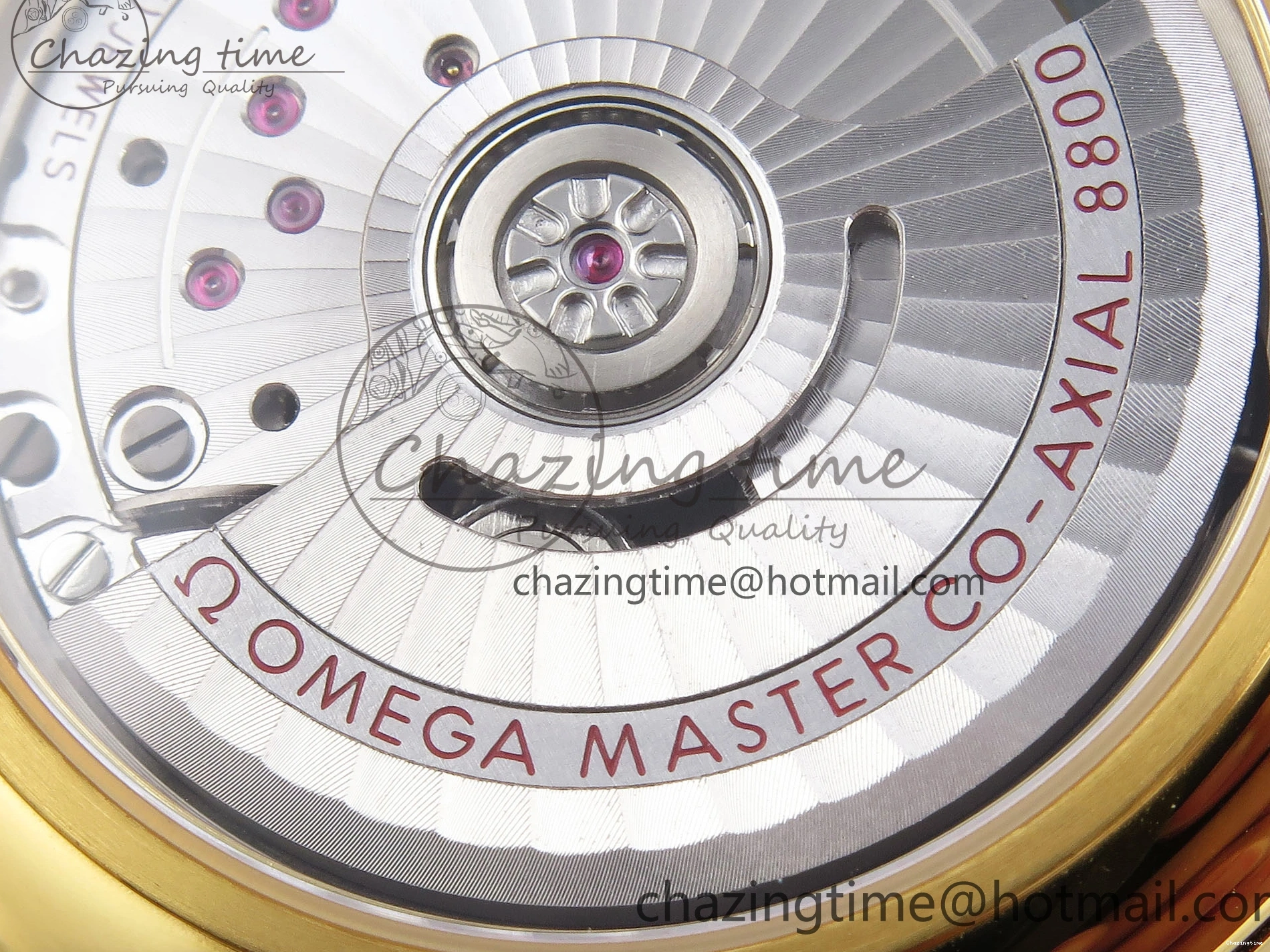 0202 De Ville Date YG MKF 1:1 Best Edition White Textured Dial Roman Marker on Brown Leather Strap A Refined 7756